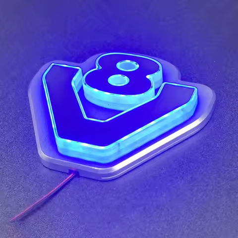 Spare Cabin 5V LED Light Box Metal V8 Logo Lamb for DIY Tamiya 1/14 RC Truck Hydraulic Dumper 56371 