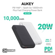 Aukey PB-Y46P/ PB-Y46 Spark Go 10000mAh 20W/15W Fast Charging Compact & Slim Power Bank  (24 Months 