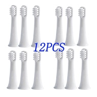 12Pcs Electric Toothbrush Head For Xiaomi Mijia T100 Adult Waterproof Ultrasonic Automatic Toothbrush Replacement Tooth Brush