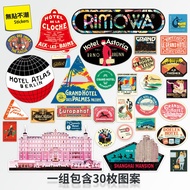 [2024] Big Sheet rimowa Luggage Sticker Retro Suitcase Literary Nostalgic rimowa Luggage Sticker Hotel Commemorative Sticker