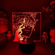 Asta 3D Manga Lighting Decoration Otaku Home Room Holiday Atmosphere Lamp LED Anime Lights Black Clover Asta Xmas Gift Figure