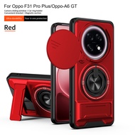For OPPO A6 GT F31 Pro F31 Pro + Phone Case Magnetic Fold Holder Military Armor Camera Protection Co