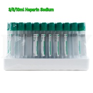 10ml 100Pcs Pet Animals Lab Vacuum Blood Collection Tubes Heparin Sodium Coagulation Blood Collectin