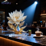 kowaku Flower Plaque Housewarming Gift Craft Acrylic 2D Flat for Home Table Bedroom