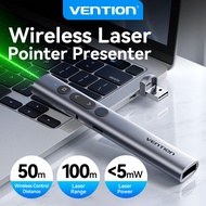 Vention Wireless Laser Pointer Presenter 100m 2.4Ghz USB C for MacBook Android Projector PPT Remote 