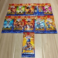 1 Complete Set of Monsta Galaxy Card Indonesian Blazing Frost Pack (Including AR & SR - Total 11 Pac