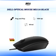 DELL OPTICAL MOUSE MS116 BLACK