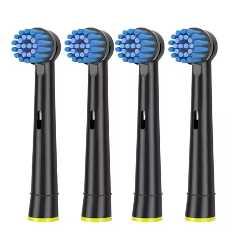 4PCS Sensitive Gum Care Replacement Brush Heads For Oral B D12 D100 D36 PRO3000 vitality Triumph Ele
