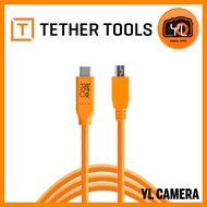 Tether Tools CUC2415-ORG TetherPro USB-C to 2.0 Mini-B 5-Pin Cable 15 Feet (4.6m)