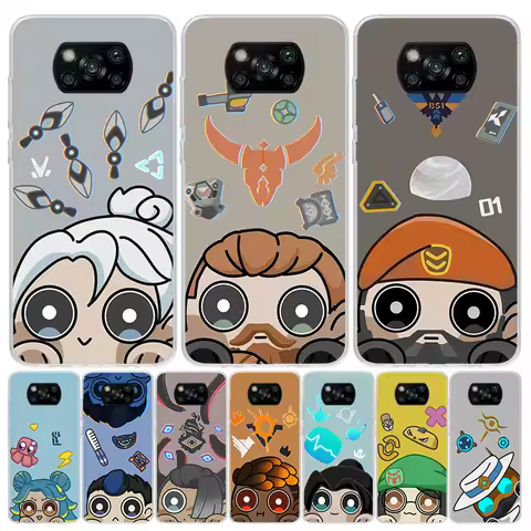 Game Valorant Cute Case Phone Cover for Xiaomi Redmi Note 10 9 9S 8 8T 7 5 Pro Mi 12T 11T 10T 9T 12 