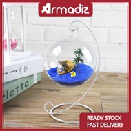 AMZ Plant Decor FEJKA Hexagon Metal Frame Glass Decor /Vase[DE/12028][DE/D12040][DE/MT][DE/9*18SDG][