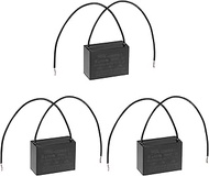 Ceiling Fan Capacitor CBB61 15uF 250V AC 2 Wires Metallized Polypropylene Film Capacitor 47x34x22mm