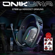 【po shop】 ONIKUMA GT808 ชุดหูฟังไร้สาย 2.4GHz หูฟังตัดเสียงรบกวนชุดหูฟังสําหรับ PS5 PS4 PC Mac Gamin