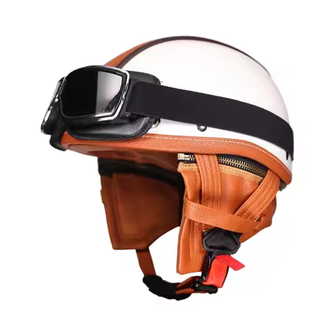 ORZ retro cruise motorcycle helmet motorcycle helmet scooter half helmet motorcycle helmet
