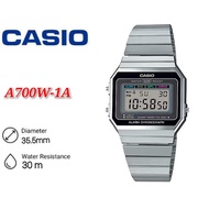 Casio Vintage A700W-1A Silver Stainless Steel Youth Watch