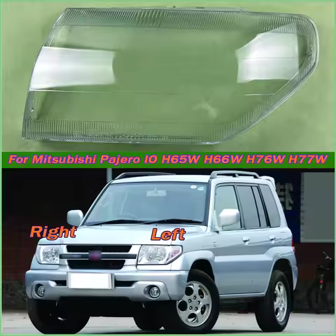 For Mitsubishi Pajero IO H65W H66W H76W H77W Headlamp Cover Transparent Headlight Lens Plexiglass Re