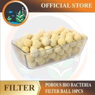 10pcs Aquarium Fish Tank Porous Bio Bacteria Ball filter media Biological (10Pcs Set)