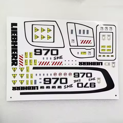 Buy One Get One Free K970 RC Excavator Sticker 1/14 DIY Decorative Sticker KABOLITE Hydraulic Excava