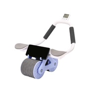 New Automatic Rebound Abdominal Wheel Two-Wheel Abdominal Muscle Home Fitness Equipment Plank Suppor