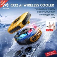 MEMO CX12 Wireless Cooler Semiconductor Magnetic Ai LED Display Phone Gaming Cooler 2025 New