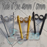 Ride it Cnc 48mm 51mm Clip-on Handlebar / R15 new v3 Xabre Xsr 155 Clip-on Handlebar / Shock Clip-on