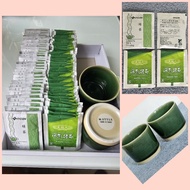 日本伊藤園綠茶包/深蒸綠茶包(共100包/盒)+日本茶杯2隻(Made in Japan)
