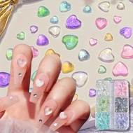 3D Heart Nail Art Charms Heart Nail Art Supplies Starry Design Nail Decoration Accessories