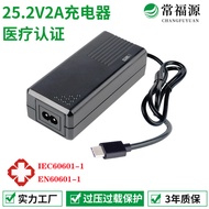 25.2v Pengecas Peralatan Pegang Tangan Mesin X-ray Pergigian 16.8v2a/25.2v1a Pengecas 4.6