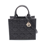 【二手】Dior Book Tote 小號 M1325OWHP_M900 黑色皮革 Macro Cannage Book Tote 小號女士包