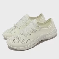 Crocs 休閒鞋 Literide 360 Pacer W 女鞋 米白色 鞋帶款 支撐 舒適 基本款 2067051CV