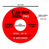 PD 1850 SPEAKER MAGNET STICKER INSIDE CAN-NON PRO MAGNET STICKER PD 1850