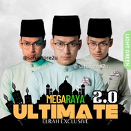 Baju Melayu Ultimate 2.0 Elrah Exclusive BAJU RAYA Soft Green Mint Pastel Green Tea Pistachio Hijau Muda Pisang Slim Fit