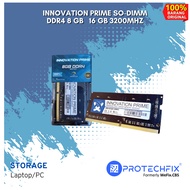INNOVATION PRIME SO-DIMM DDR4 8 GB   16 GB 3200MHZ