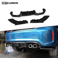 On sale 3Pcs/Set Carbon Look Rear Bumper Diffuser & Splitters for BMW 2 Series F87 M2 M2C Competion 