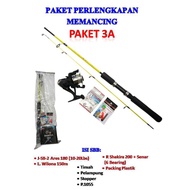 Lilo 120 Double-Connected Fishing Rod Package 4-piece Solid Fiber Type, Strong