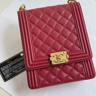 Chanel Boy Leather Crossbody Bag