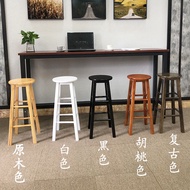 Solid wood bar chair bar stool bar stool bar stool bar chair high stool ladder stool European style bar chair front desk chair