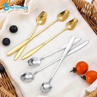 13cm Long Handle Rose Flower Styling Coffee Milk Stainless Steel Stirring Teaspoon Kitchen Dinner Table Layout Ice Cream Cake Dessert Spoon