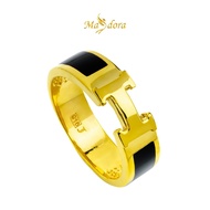 MASDORA 916 Gold Ring Rings Cincin Emas ~ Exclusive Enamel H (EMAS 916/22K)