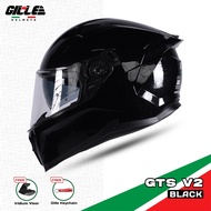 Gille 501 GTS V2 Solid Full Face Dual Visor Motorcycle Helmet