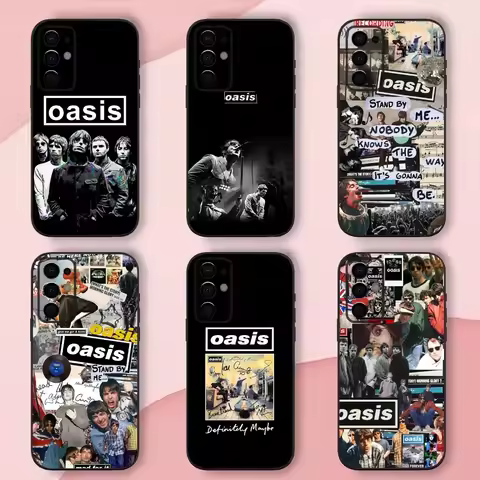 O-Oasis Band Phone Case For Samsung S24,S21,S22,S23,S30,Ultra,S20,Plus,Fe,Lite,Note,10,9,5G Black So