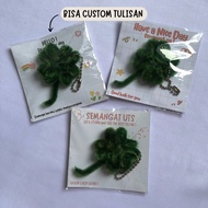 GANTUNGAN KEYCHAN CLOVER LEAF | CLOVER LEAF KEYCHAIN | WIRE FEATHER KEYCHAIN | PIPE CLEANER KEYCHAIN