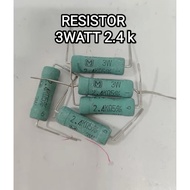 3 Watt Resistor Size 2K4 2.4 K (2400 Ohm)/ per 5 pcs