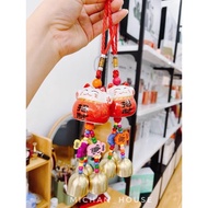 God of Wealth Cat Wind Chimes, God of Wealth Cat String with Bell