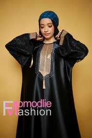 ABAYA HITAM TERLARIS, ABAYA BASIC SYARI, ABAYA TURKI TERBARU MOMODLIE FASHION