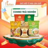 (Combo Trải Nghiệm) Nui Ống Dài Vàng 400gr Nui Đậu Xanh 350gr Nui Gạo Lứt 210gr Nui Rau Quả 350gr Nu