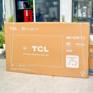 TCL 75" 4K Google TV with HDR 10, Dynamic Color Enhancement 75 inch TV, Dolby Audio 75V6B