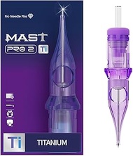 Mast Tattoo Pro2 Tattoo Needles Cartridges - 20Pcs Disposable 0801RL Round Liner Titanium Pro Needle