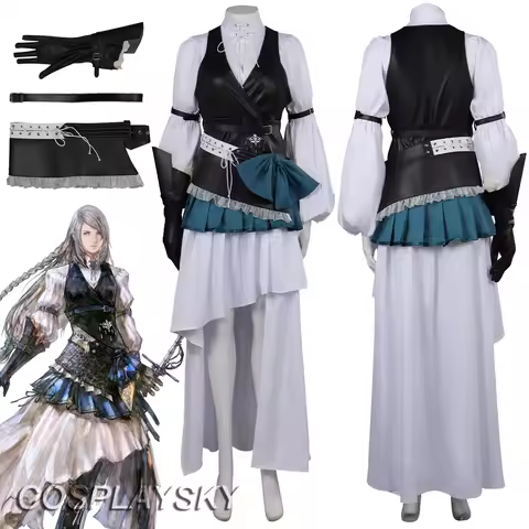 FF16 Jill Warrick Cosplay Fantasy Anime Game Final XVI Costume Disguise Adult Women Cosplay Roleplay