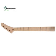 22 Fret Maple Banana Electric Guitar Neck Dot Inlay for  Parts Replacement